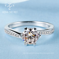 2021 Micro Insert White Diamond Ring For Women Natural Diamond Ring